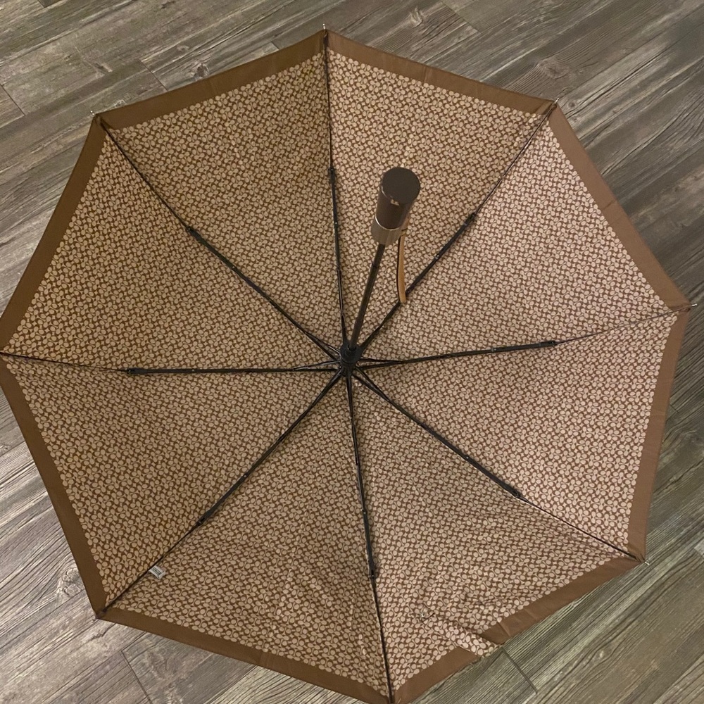 Coach brown umbrella
